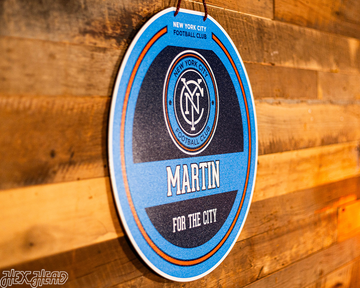 New York City FC Personalized Monogram Metal Art