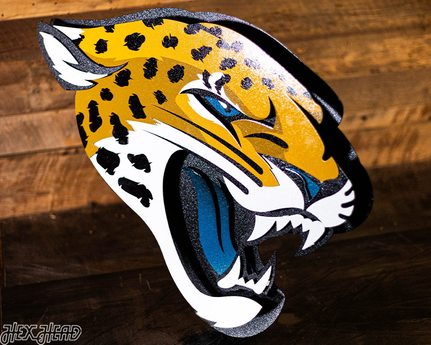 Jacksonville Jaguars 3D Vintage Metal Wall Art