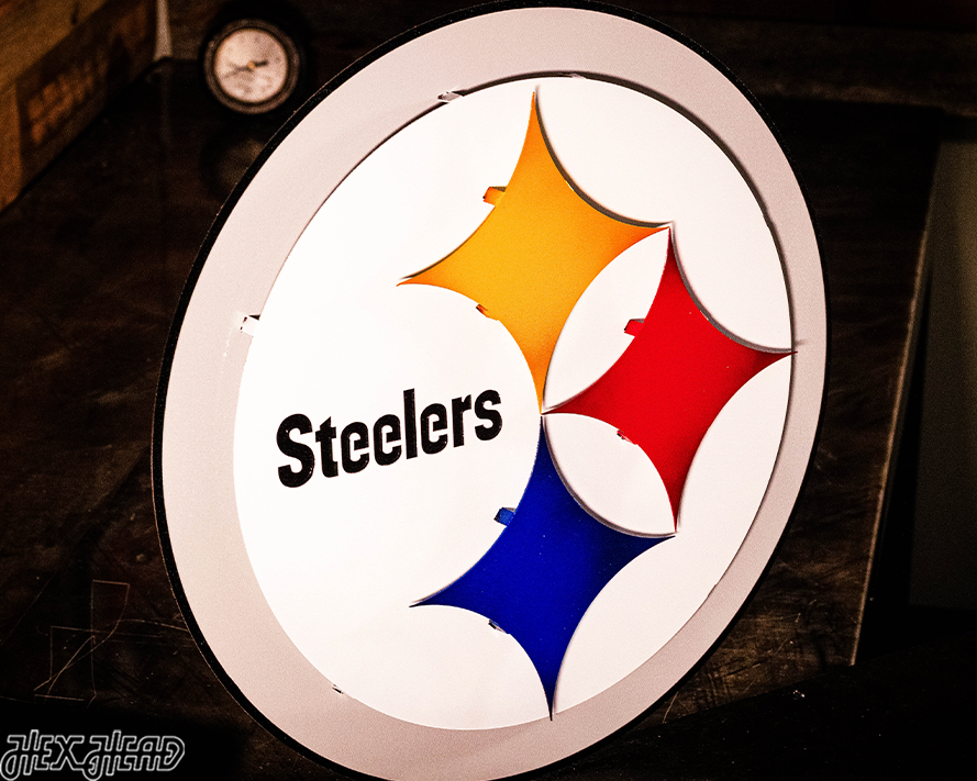 Pittsburgh Steelers "Steelmark" 3D Vintage Metal Wall Art