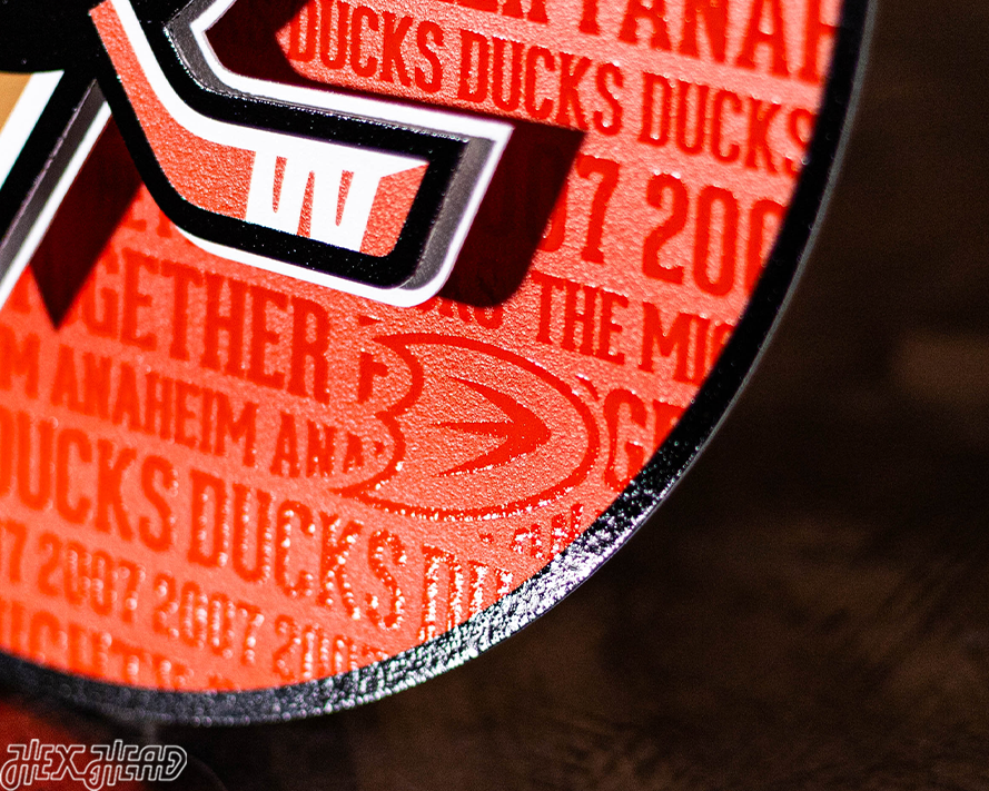 Anaheim Ducks CRAFT SERIES 3D Embossed Metal Wall Art