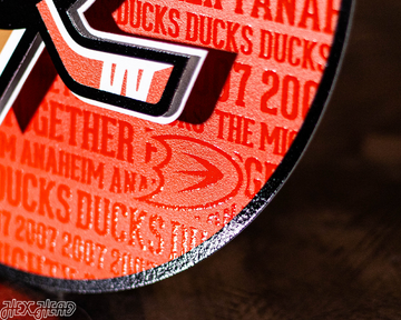 Anaheim Ducks CRAFT SERIES 3D Embossed Metal Wall Art