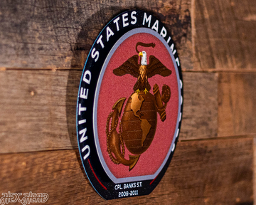 United States Marines Corps "Double Play" On the Shelf or on the Wall Art