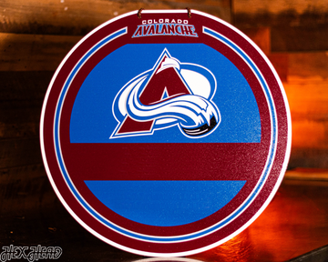 Colorado Avalanche Personalized Monogram Metal Art