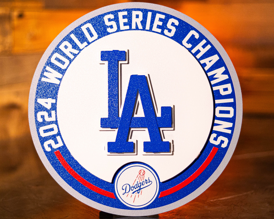 Los Angeles Dodgers 2024 World Series GIFT COLLECTION 3D Metal Wall Art