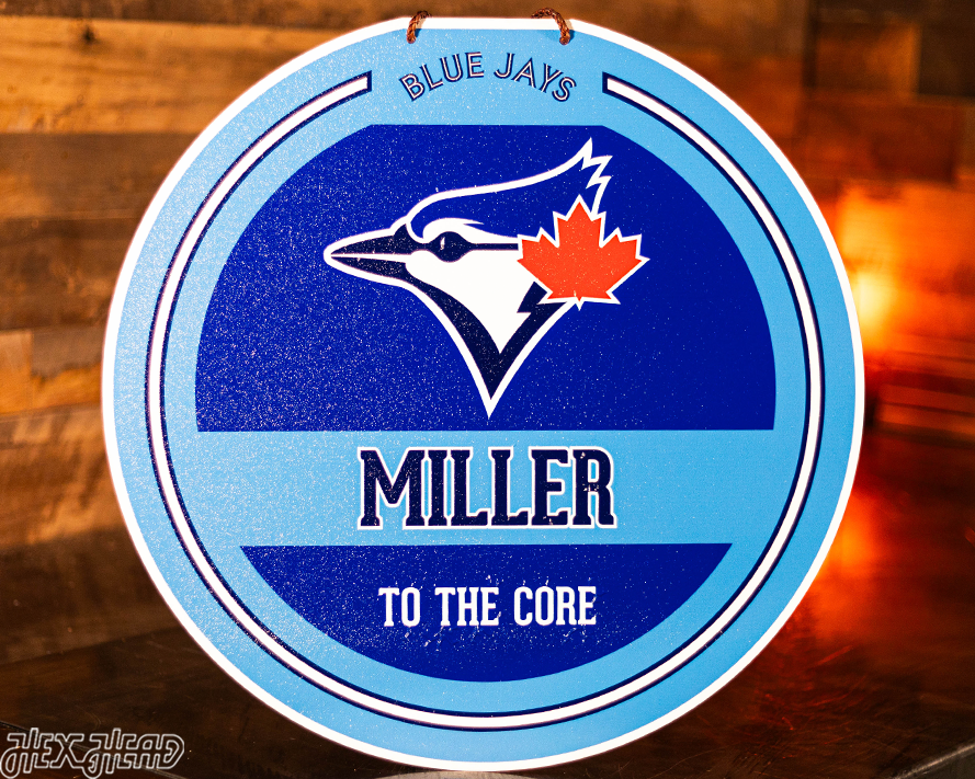 Toronto Blue Jays Personalized Monogram Metal Art