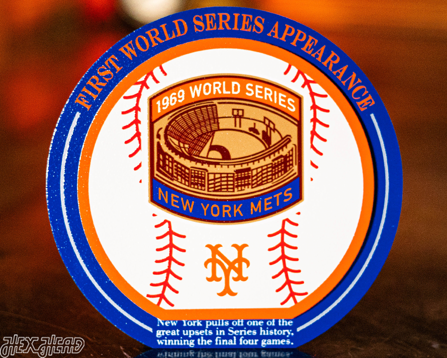 New York Mets 1969 World Series "Double Play" On the Shelf or on the Wall Art