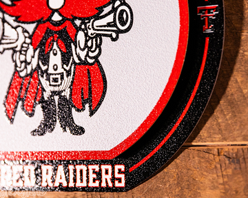 Texas Tech Red Raiders "Double Play" On the Shelf or on the Wall Art