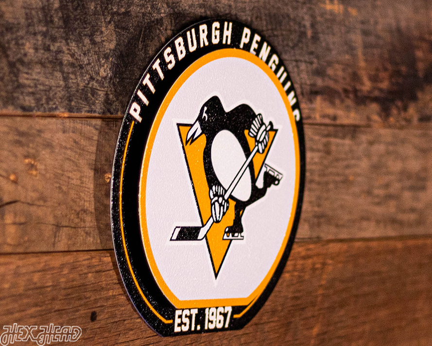 Pittsburgh Penguins "Double Play" On the Shelf or on the Wall Art