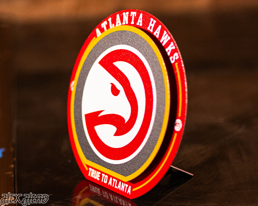 Atlanta Hawks "Double Play" On the Shelf or on the Wall Art