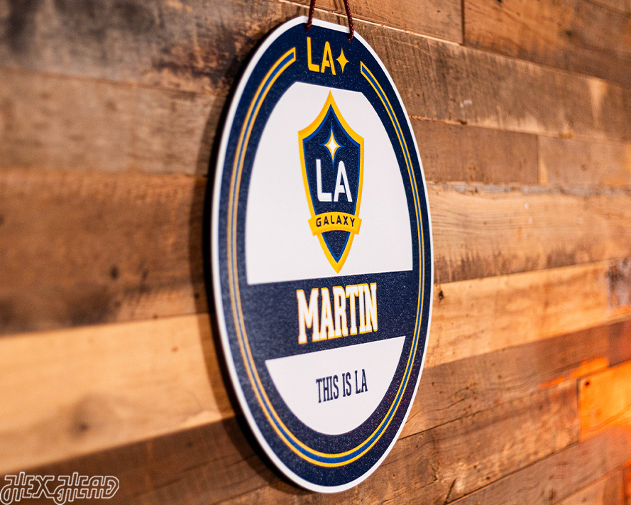 LA Galaxy Personalized Monogram Metal Art