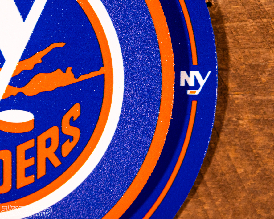 New York Islanders "Double Play" On the Shelf or on the Wall Art