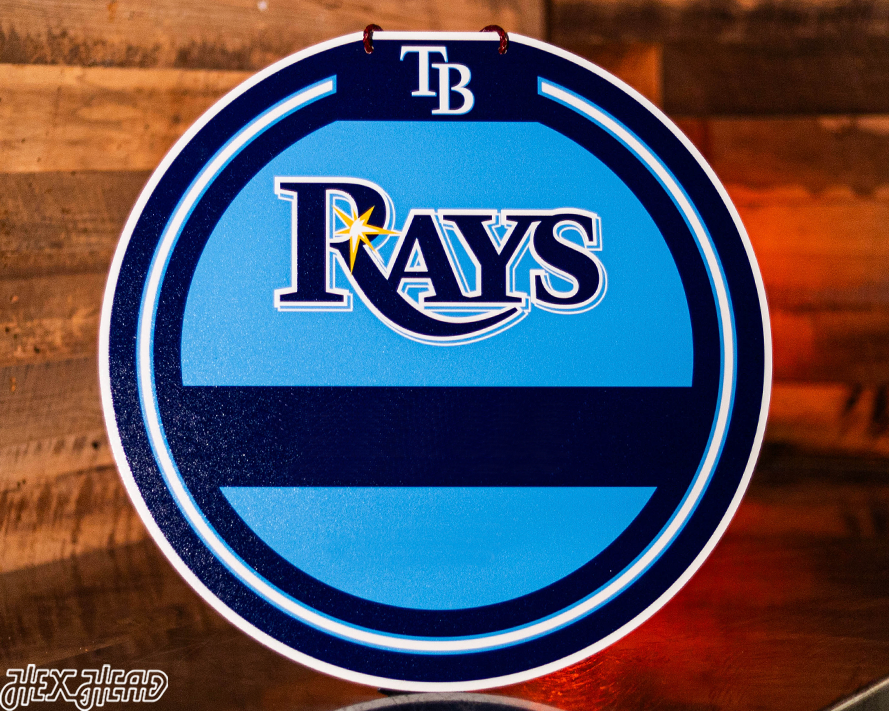 Tampa Bay Rays Personalized Monogram Metal Art