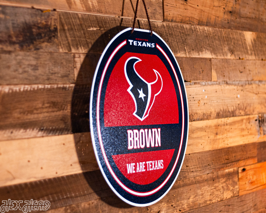 Houston Texans Personalized Monogram Metal Art