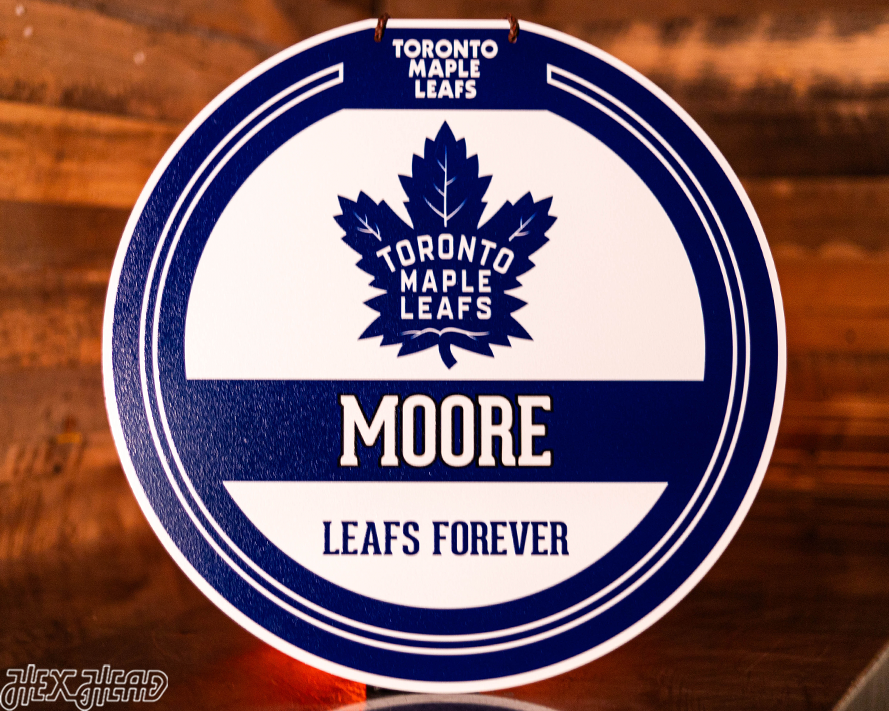 Toronto Maple Leafs Personalized Monogram Metal Art