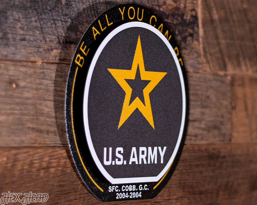 United States Army "Double Play" On the Shelf or on the Wall Art