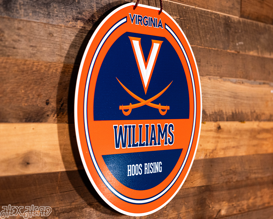 Virginia Cavaliers Personalized Monogram Metal Art