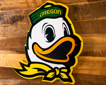 Oregon Ducks 3D Vintage Metal Wall Art