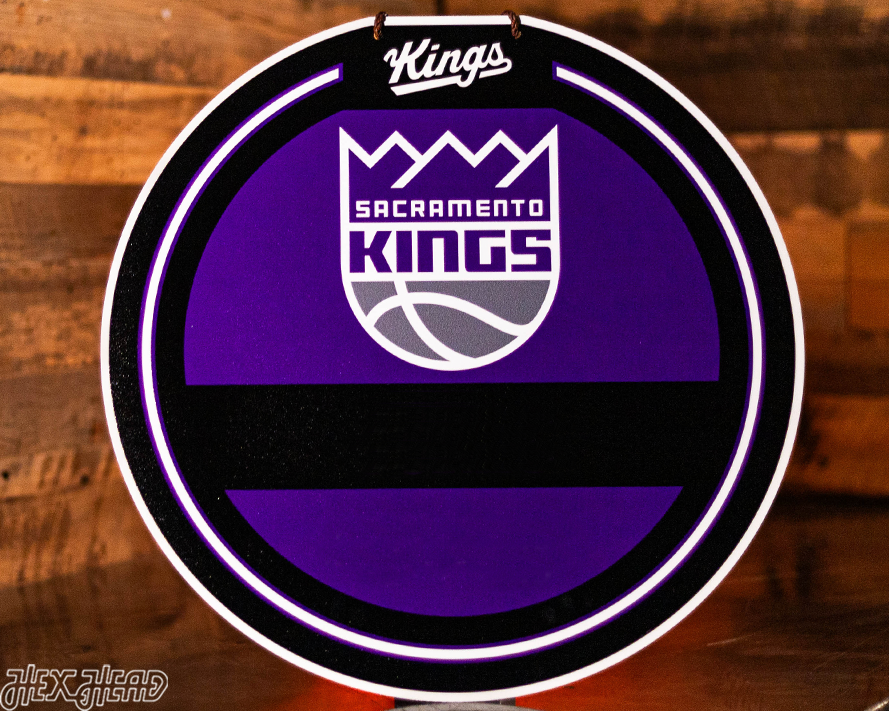 Sacramento Kings Personalized Monogram Metal Art