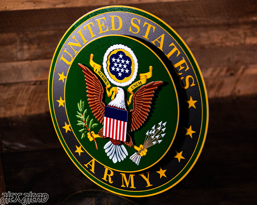 United States Army Seal 3D Vintage Metal Wall Art