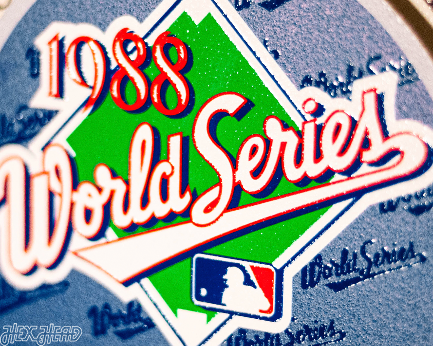 Los Angeles Dodgers 1988 World Series "Double Play" On the Shelf or on the Wall Art