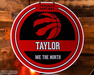 Toronto Raptors Personalized Monogram Metal Art