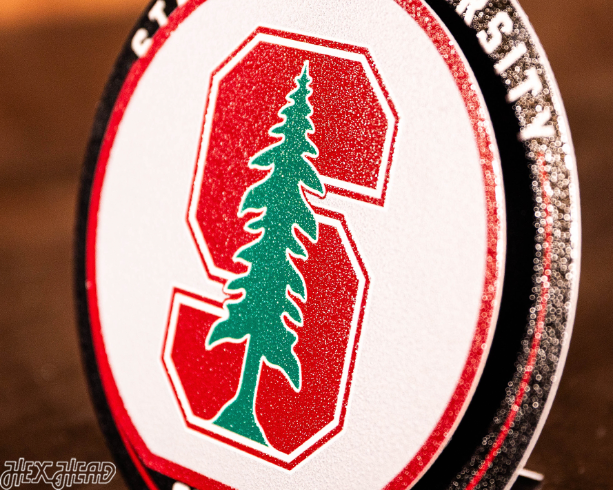 Stanford Cardinal "Double Play" On the Shelf or on the Wall Art