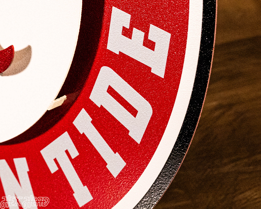 Alabama Crimson Tide 3D Vintage Metal Wall Art