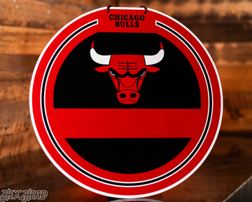 Chicago Bulls Personalized Monogram Metal Art