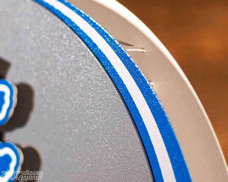 Detroit Lions BLITZ Collection - 8 Layer Helmet 3D Vintage Metal Wall Art