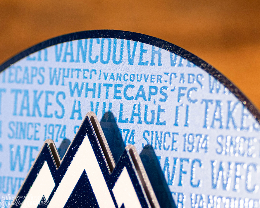 Vancouver Whitecaps CRAFT SERIES 3D Embossed Metal Wall Art