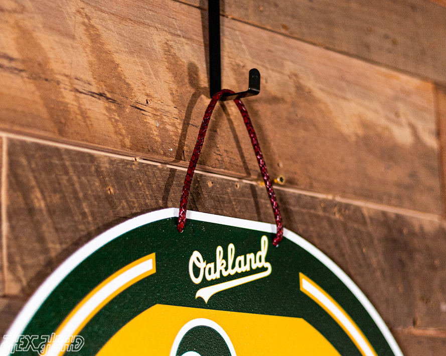 Oakland A's Personalized Monogram Metal Art