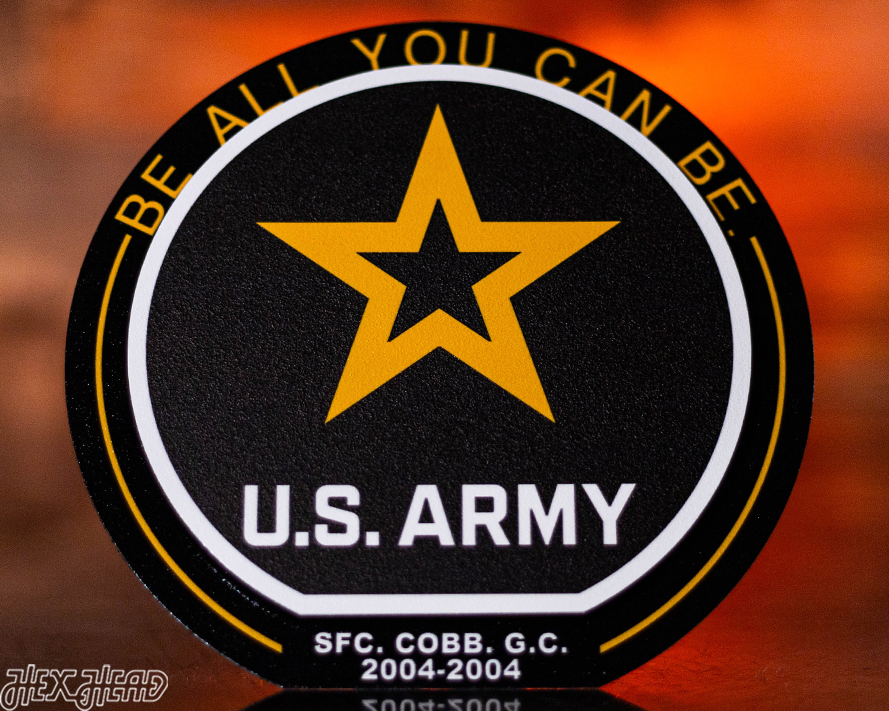 United States Army "Double Play" On the Shelf or on the Wall Art