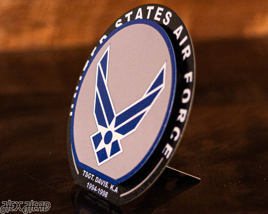 United States Air force "Double Play" On the Shelf or on the Wall Art