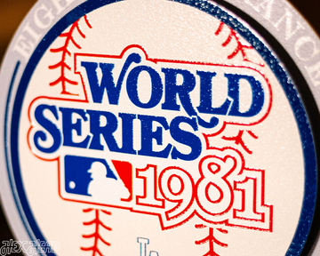 Los Angeles Dodgers 1981 World Series "Double Play" On the Shelf or on the Wall Art