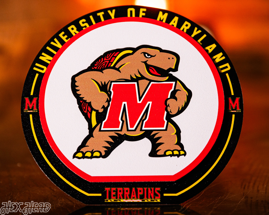 Maryland Terrapins "Double Play" On the Shelf or on the Wall Art