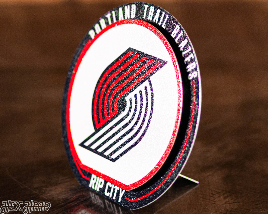 Portland Trail Blazers "Double Play" On the Shelf or on the Wall Art