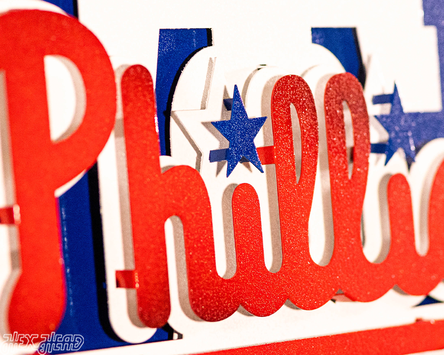 Philadelphia Phillies Crest 3D Metal Wall Art