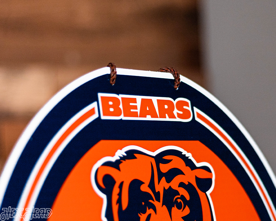 Chicago Bears Personalized Monogram Metal Art