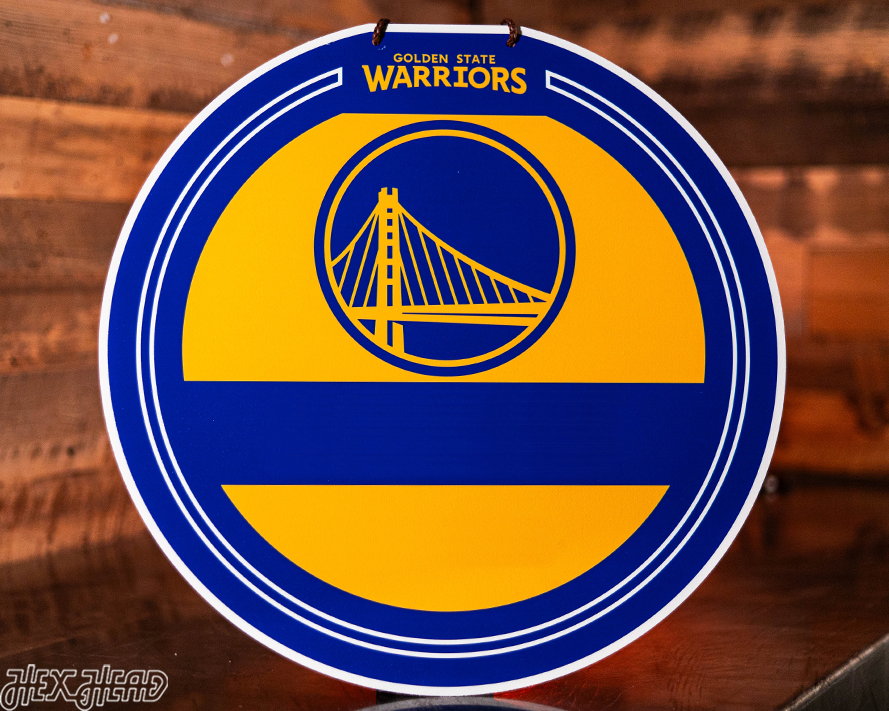 Golden State Warriors Personalized Monogram Metal Art