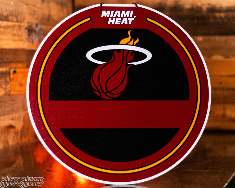 Miami Heat Personalized Monogram Metal Art