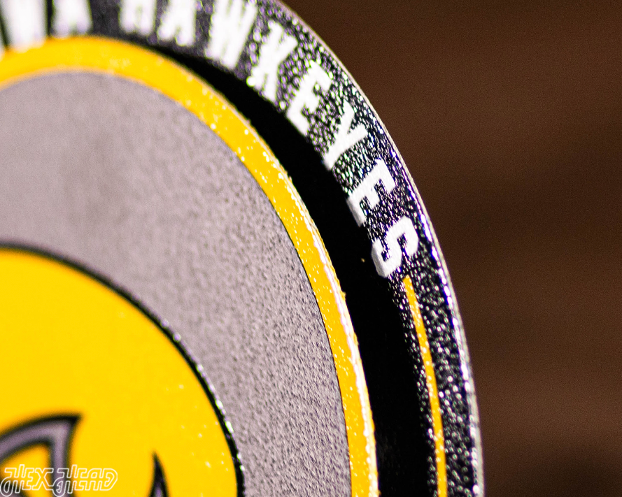 Iowa Hawkeyes "Double Play" On the Shelf or on the Wall Art