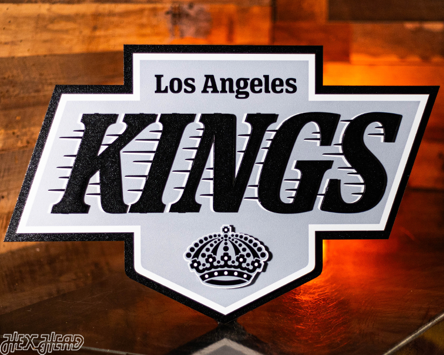 Los Angeles Kings 3D Vintage Metal Wall Art