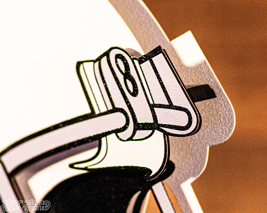 Arizona Cardinals BLITZ Collection - 8 Layer Helmet 3D Vintage Metal Wall Art