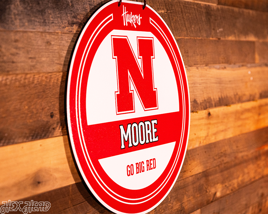 Nebraska Cornhuskers Personalized Monogram Metal Art