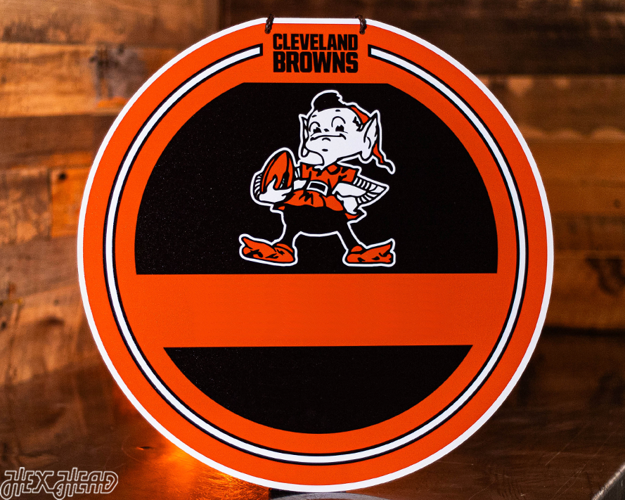 Cleveland Browns Personalized Monogram Metal Art