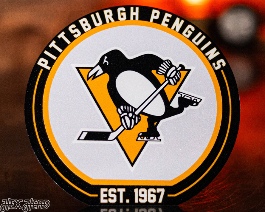 Pittsburgh Penguins "Double Play" On the Shelf or on the Wall Art