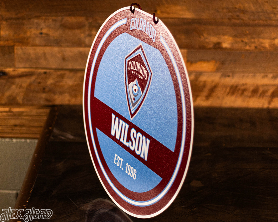 Colorado Rapids Personalized Monogram Metal Art