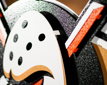 Anaheim Ducks "Mighty Duck" 3D Vintage Metal Wall Art