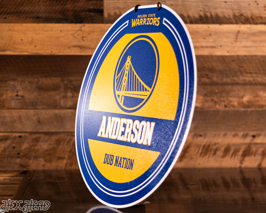 Golden State Warriors Personalized Monogram Metal Art