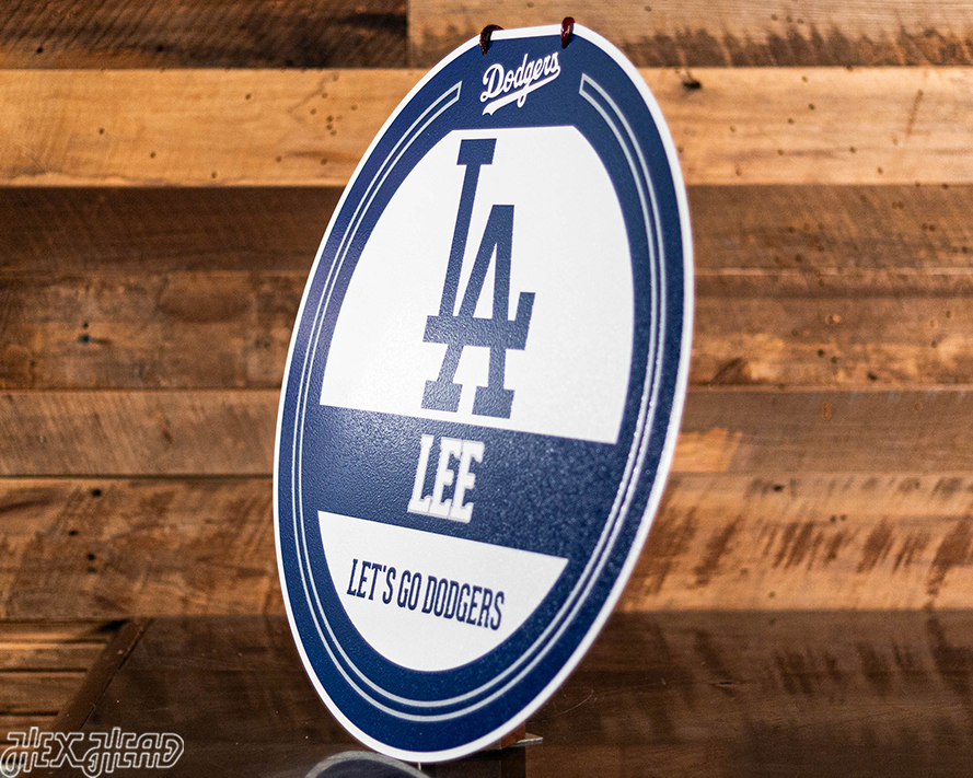 Los Angeles Dodgers Personalized Monogram Metal Art